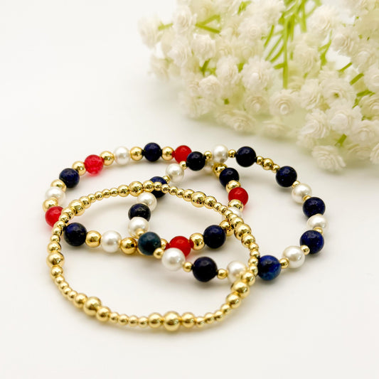4th of July bracelets | Red, White and Blue bracelets