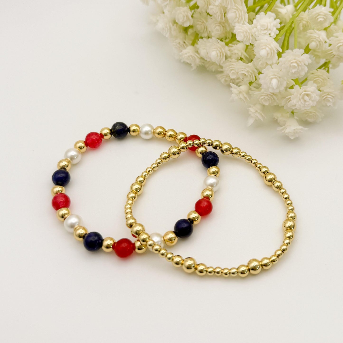 4th of July bracelets | Red, White and Blue bracelets