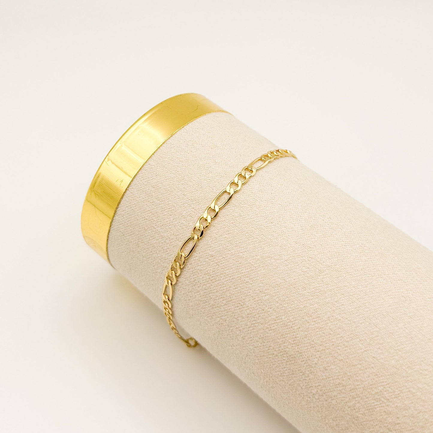 18k Gold Filled Chain Bracelets  Stacking Bracelets, Minimalist Jewelry