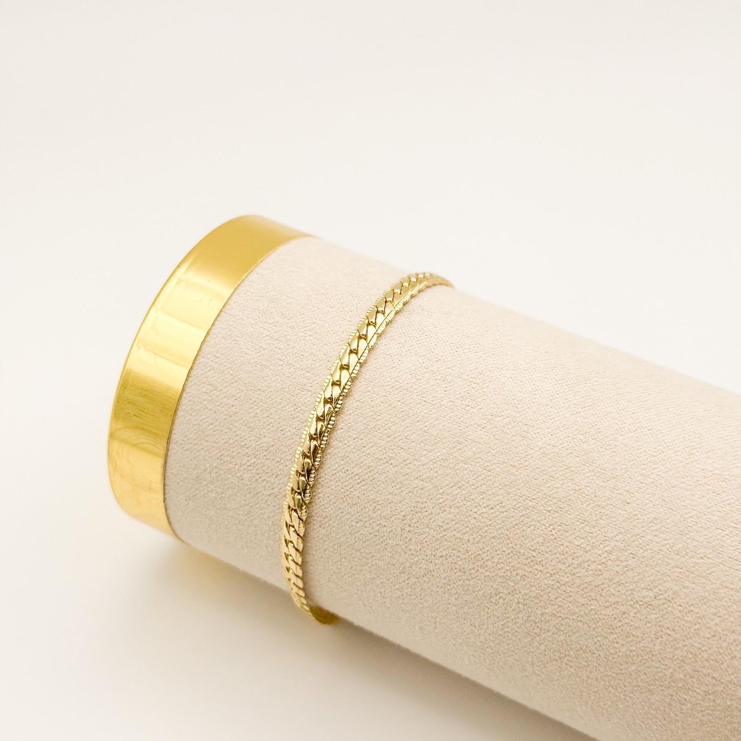 18k Gold Filled Chain Bracelets  Stacking Bracelets, Minimalist Jewelry