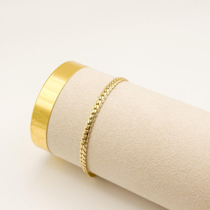 18k Gold Filled Chain Bracelets  Stacking Bracelets, Minimalist Jewelry
