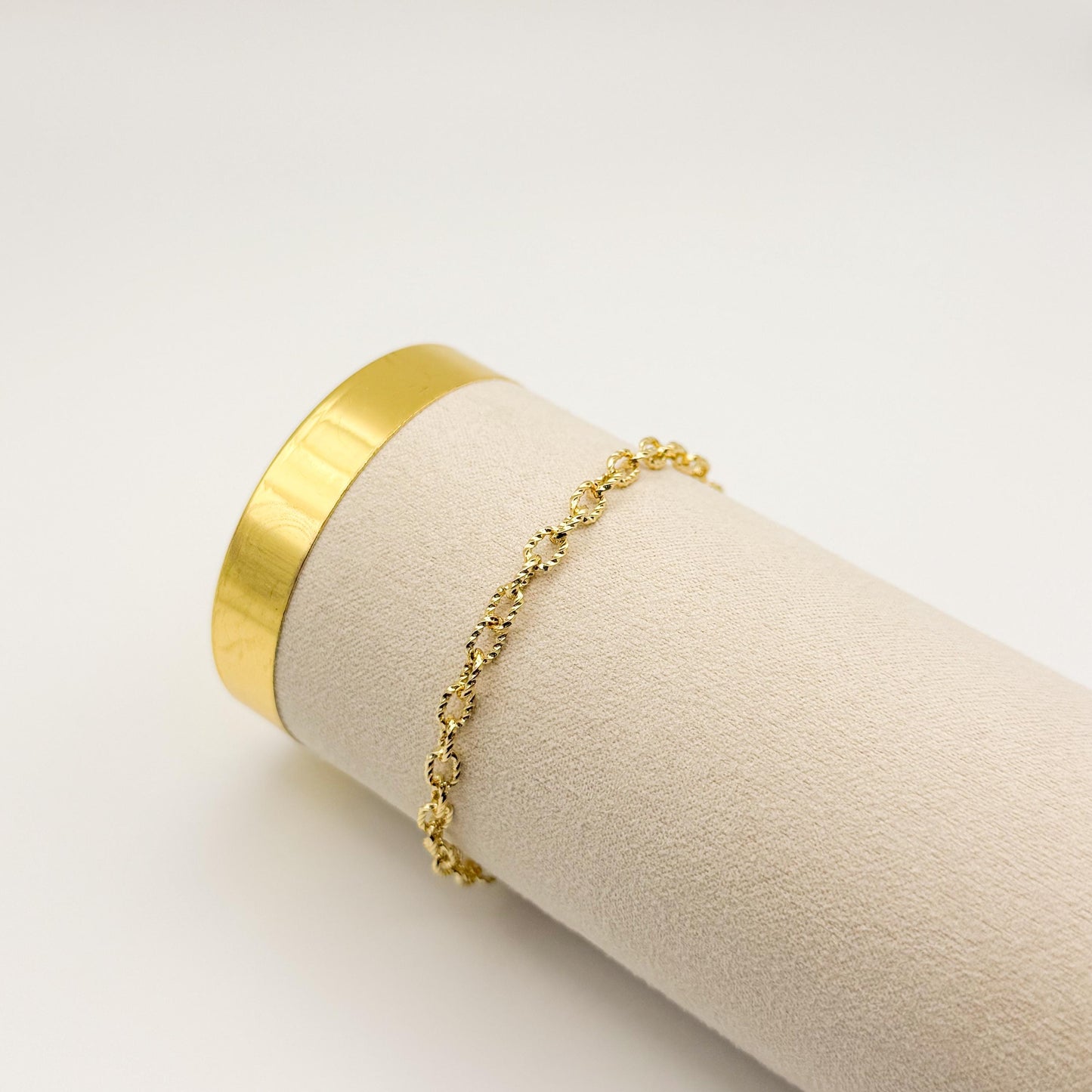 18k Gold Filled Chain Bracelets  Stacking Bracelets, Minimalist Jewelry