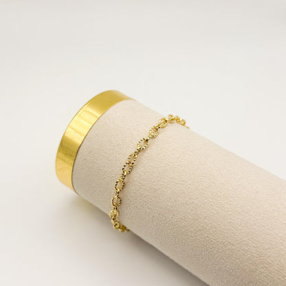18k Gold Filled Chain Bracelets  Stacking Bracelets, Minimalist Jewelry
