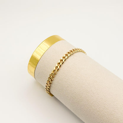 18k Gold Filled Chain Bracelets  Stacking Bracelets, Minimalist Jewelry