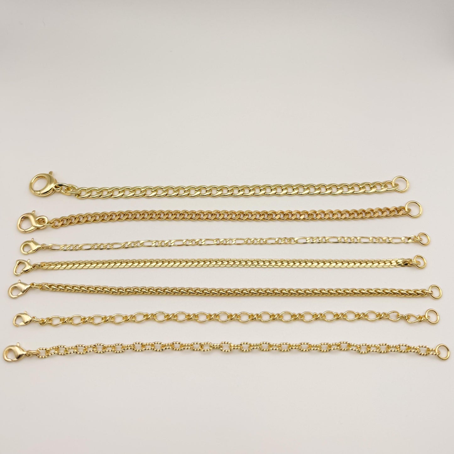 18k Gold Filled Chain Bracelets  Stacking Bracelets, Minimalist Jewelry