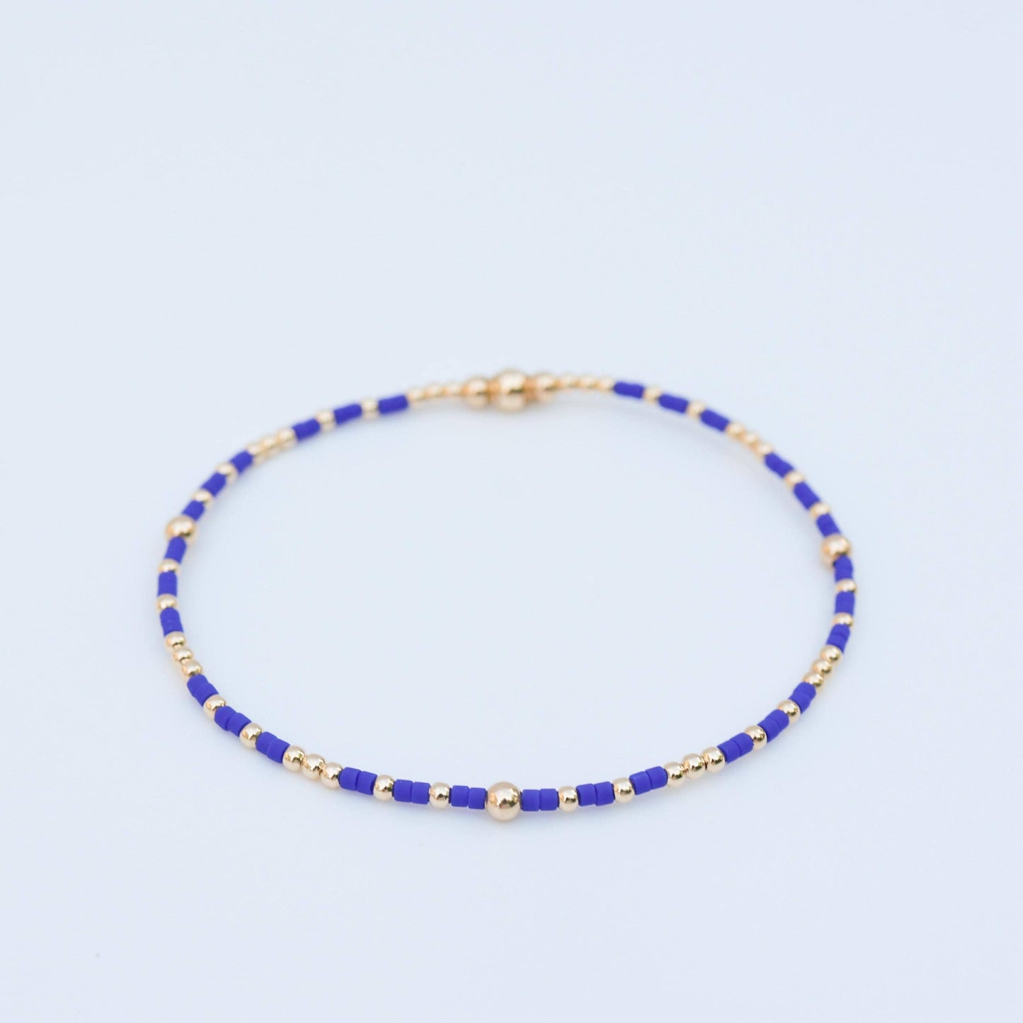 Signature Summer Seed Bead Stacking Bracelets | 14k Gold Filled Non-Tarnish with Colored Seed Beads| Stretch Beaded Bracelet| Tiny bead