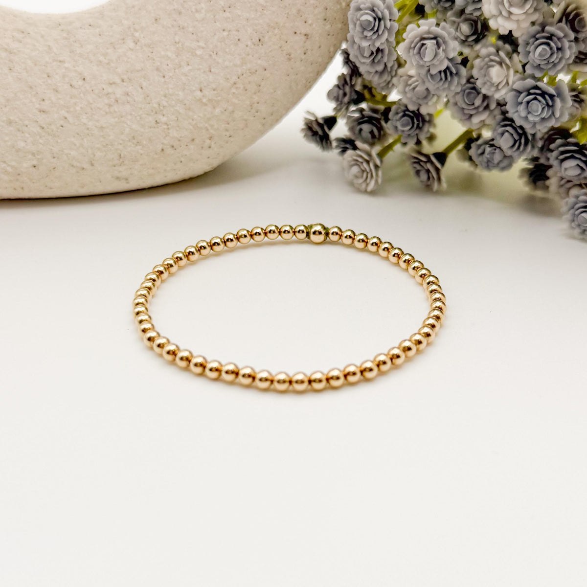 Signature Espresso Stack | 14k Gold Filled Non-Tarnish Seed Bead Bracelets Beaded Bracelet Stack | Tiny Bead | Brown & Light Blue Bracelets